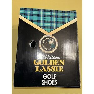 Phil Ritson Golden Lassie Ladies Golf Shoes Size 7 White New With Box